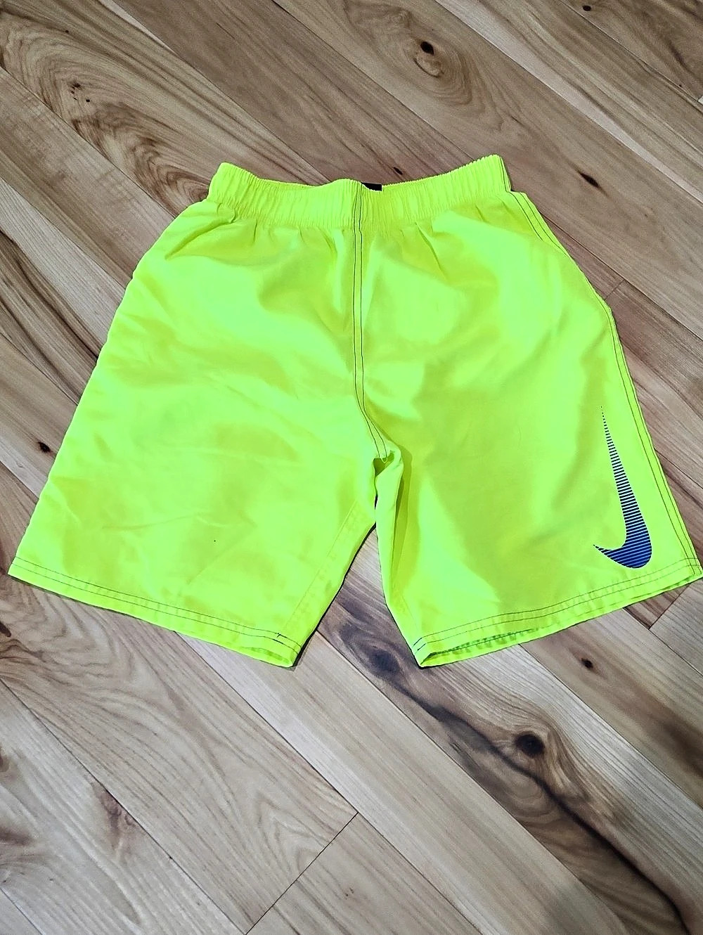 Boys Nike Swim Breaker Volley Swim Trunk Athletic Shorts Lime Size Large